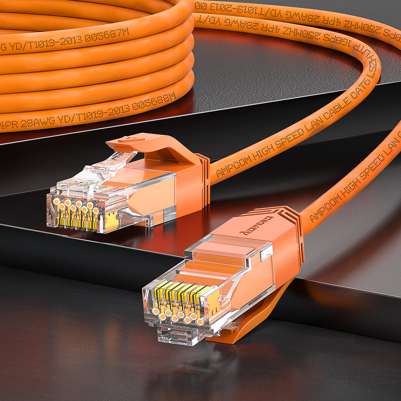 AMPCOM Cat6 28AWG UTP 跳线,超薄,LSZH,适用于高密度数据中心布线