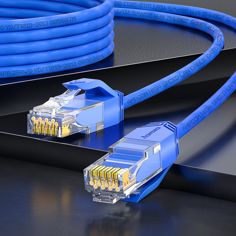 AMPCOM Cat6 28AWG UTP 跳线,超薄,LSZH,适用于高密度数据中心布线