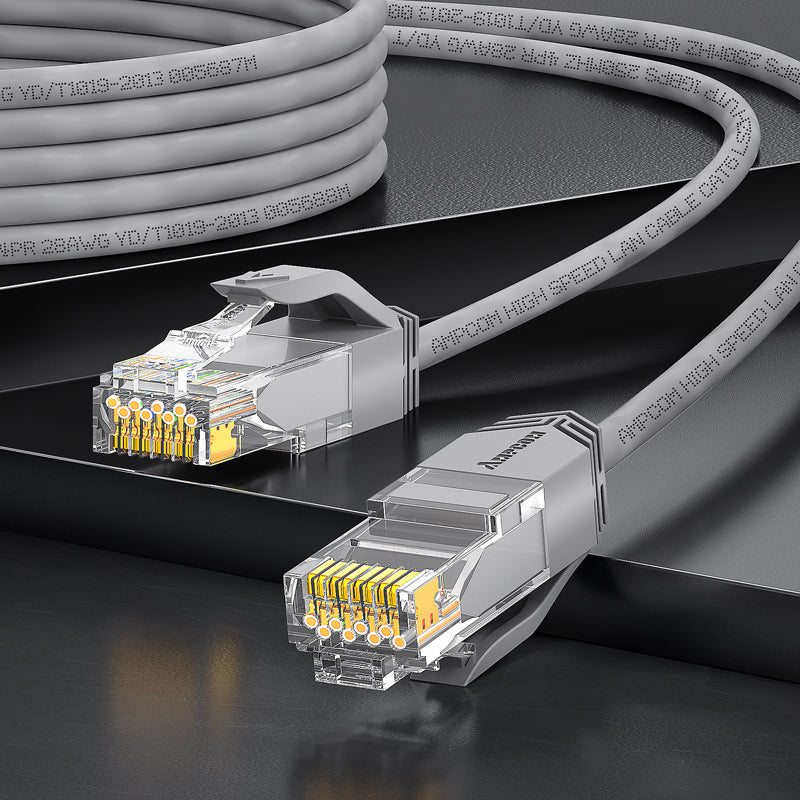 AMPCOM Cat6 28AWG UTP 跳线,超薄,LSZH,适用于高密度数据中心布线