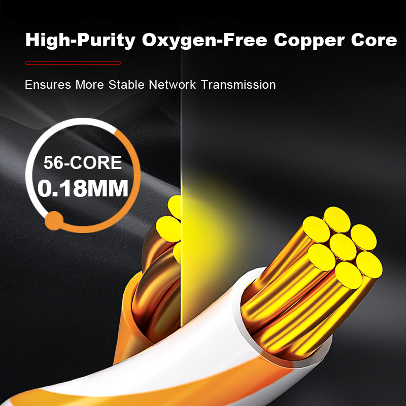 AMPCOM CAT5e/CAT6 非屏蔽 (UTP) PVC 网络跳线,适用于台式电脑调制解调器路由器
