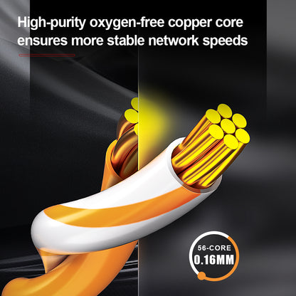 AMPCOM CAT5e/CAT6 非屏蔽 (UTP) PVC 网络跳线，适用于台式电脑调制解调器路由器