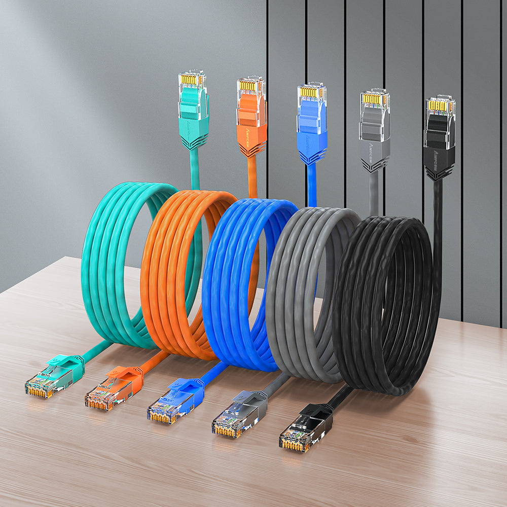 AMPCOM Cat6 非屏蔽超薄 LSZH 护套网络跳线