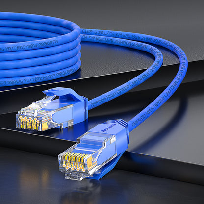 AMPCOM Cat6a 28AWG UTP 跳线，超薄，LSZH，适用于结构化布线和监控系统布线