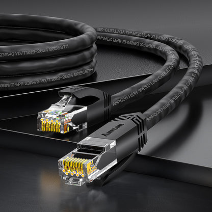 AMPCOM CAT6/CAT6a 非屏蔽 (UTP) LSZH 网络跳线，适用于数据中心布线或监控系统布线