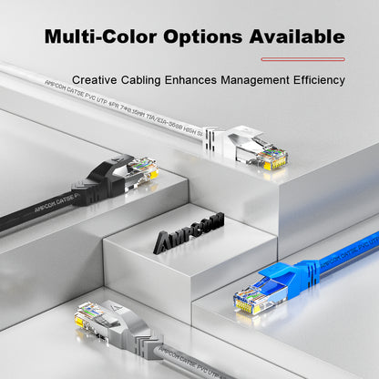 AMPCOM CAT5e/CAT6 非屏蔽 (UTP) PVC 网络跳线，适用于台式电脑调制解调器路由器