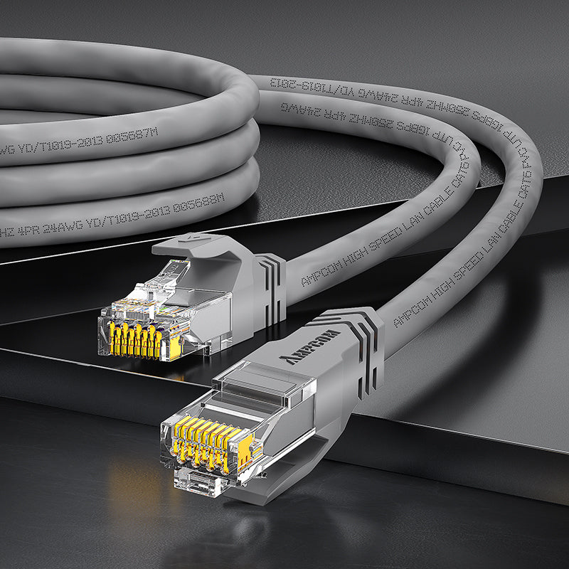 AMPCOM CAT5e/CAT6 非屏蔽 (UTP) PVC 网络跳线，适用于台式电脑调制解调器路由器
