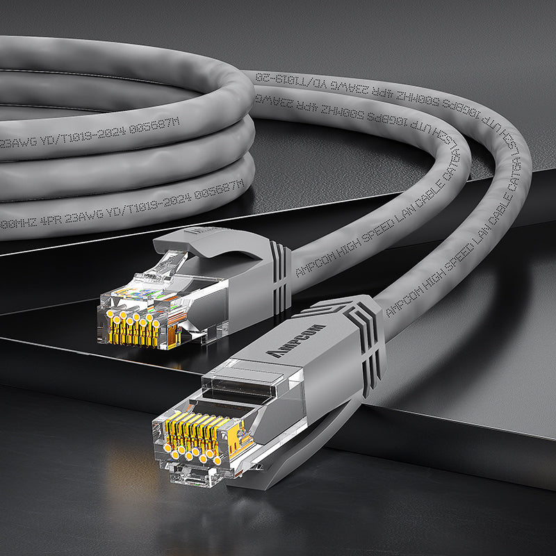 AMPCOM CAT5e/CAT6 非屏蔽 (UTP) PVC 网络跳线，适用于台式电脑调制解调器路由器