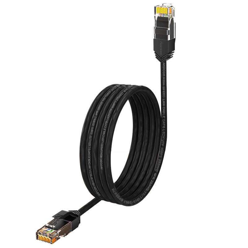 AMPCOM Cat6 非屏蔽超薄 LSZH 护套网络跳线